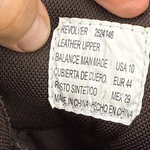 ✅Mens 10 Herman Survivors Revolver Leather Work Boots Brown Soft-Toe Lace-Up FO - Picture 2 of 13